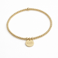 Gold filled Mama charm bracelet (3mm)
