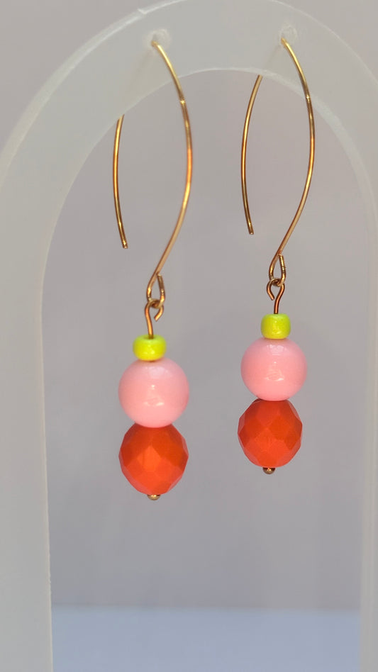 Tutti frutti Marquise earrings