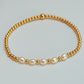 Roxie gold filled bracelet with mini pearl detail