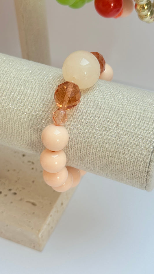 Peach  pop bracelet