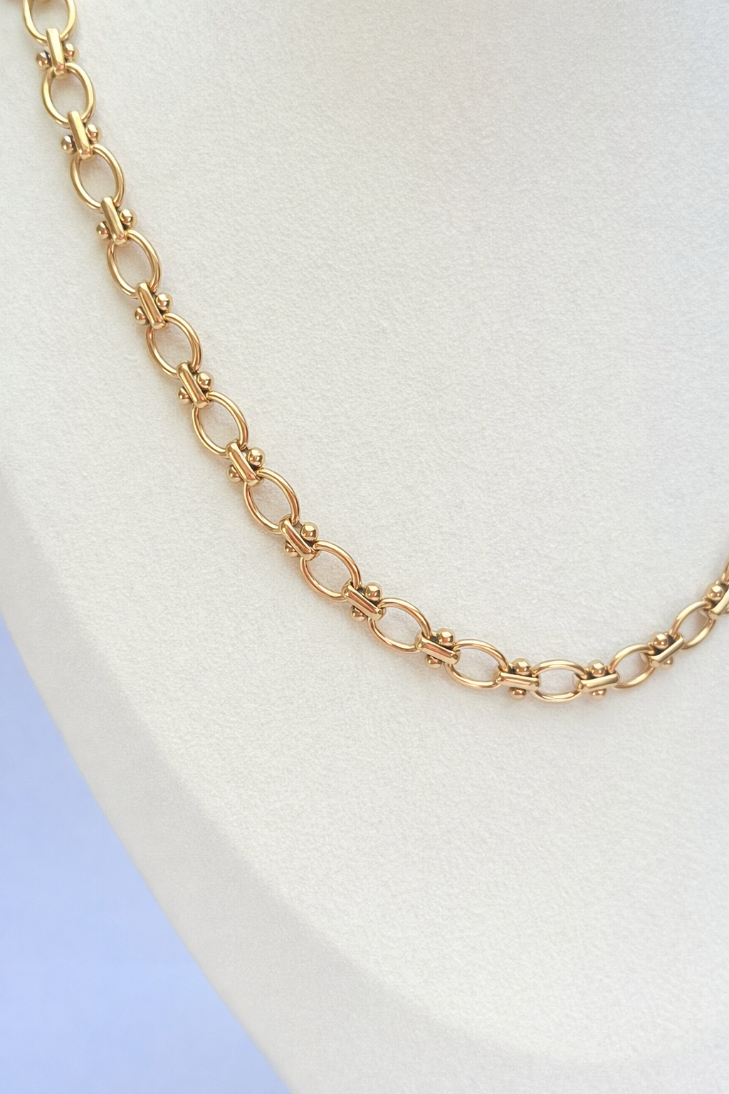Wide link  necklace