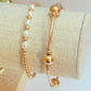 Izzy gold filled tube bracelet