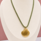 Khaki shell necklace