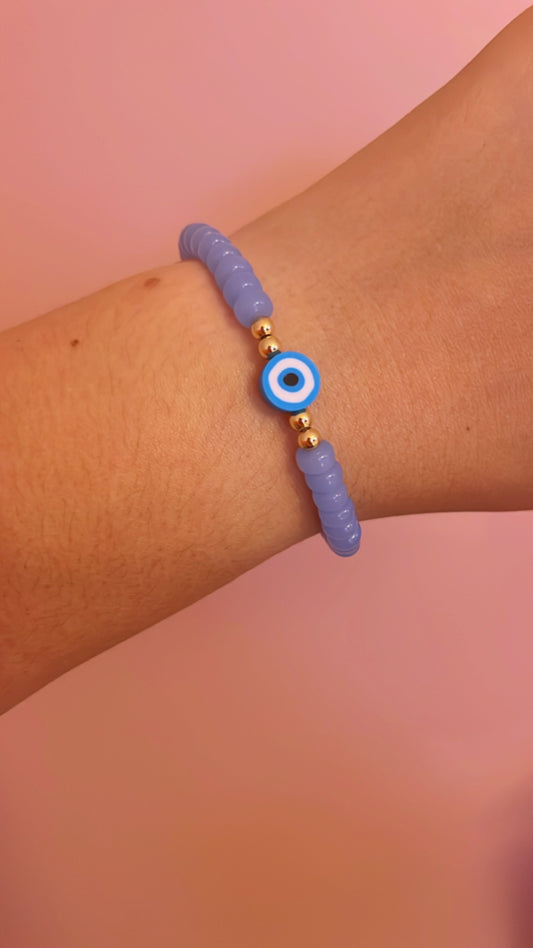 Blue evil eye bracelets