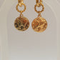 Coin twist  earrings