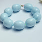 Baby blue marble acrylic bracelet