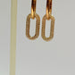 Zircon oval Hoops