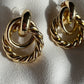 Twist hoop earrings