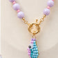 Lilac fish  necklace