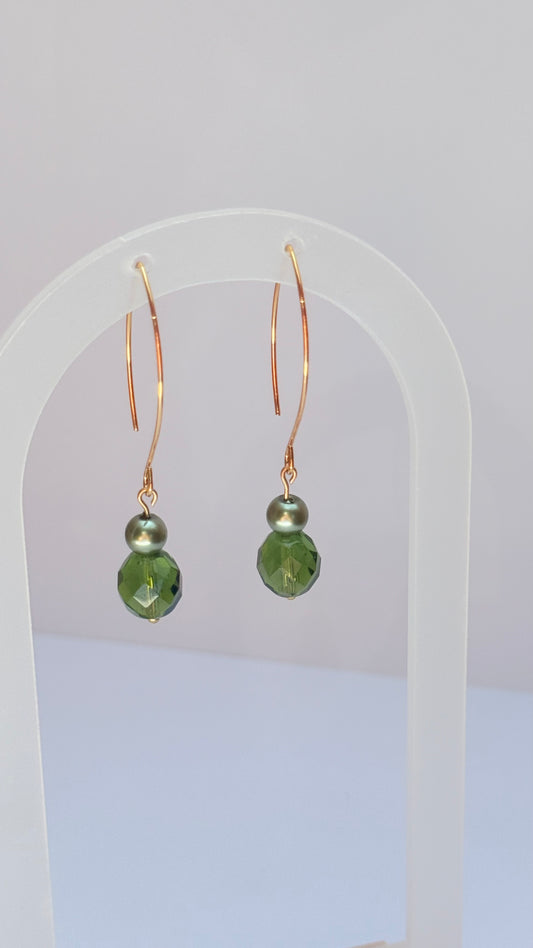 Envy green Marquise earrings