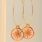 Sunshine  hoop  Earrings