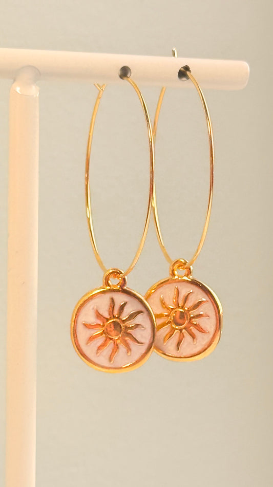 Sunshine  hoop  Earrings