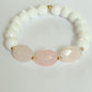 Rose quartz Trio bracelet