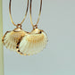 Natural shell  Hoops