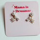 Pearl star earrings