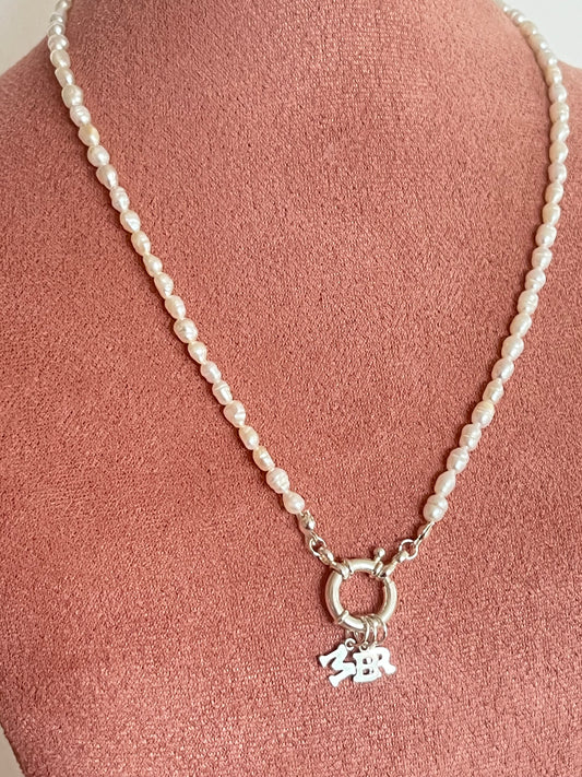 Silver Mini Pearl necklace