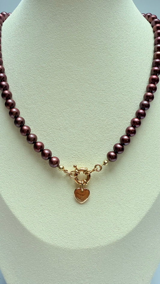 Mini 3micron gold heart charm