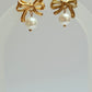 Bow stud earrings