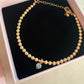 Something blue Gold filled bracelet