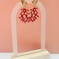 Coral shell earrings