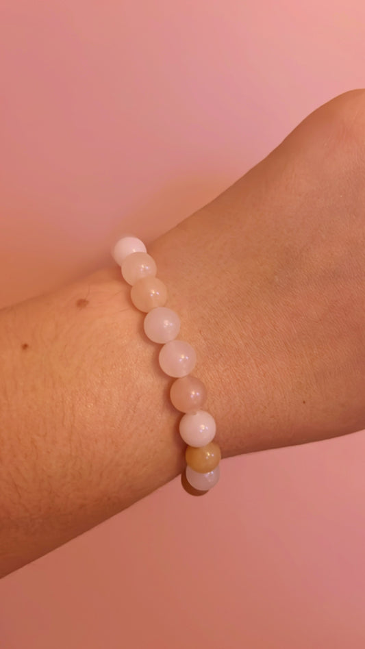 White peach  bracelet