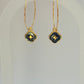 Black star charm Hoops