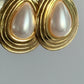 Pearl swirl earrings