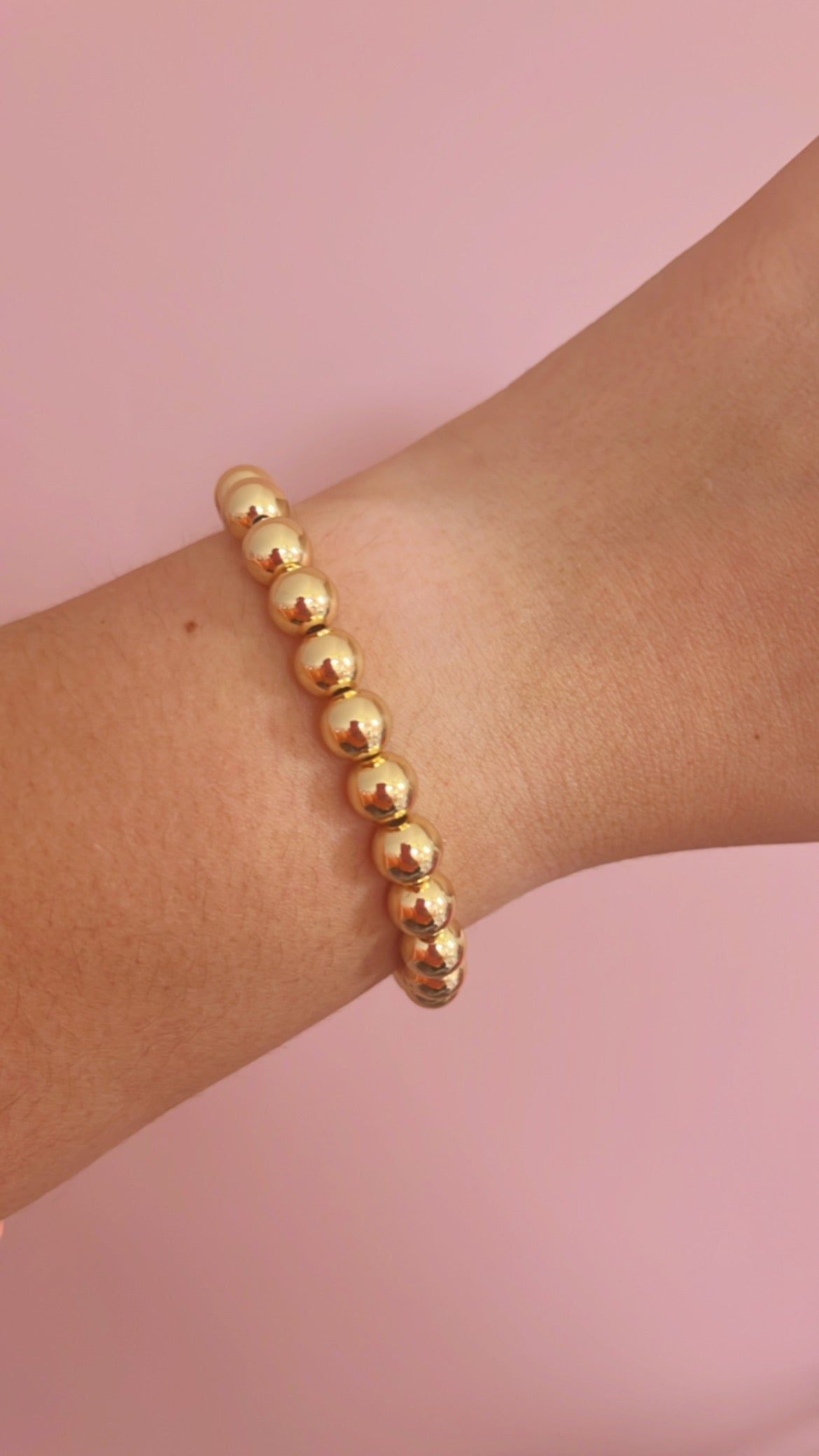 Gold beaded bracelet