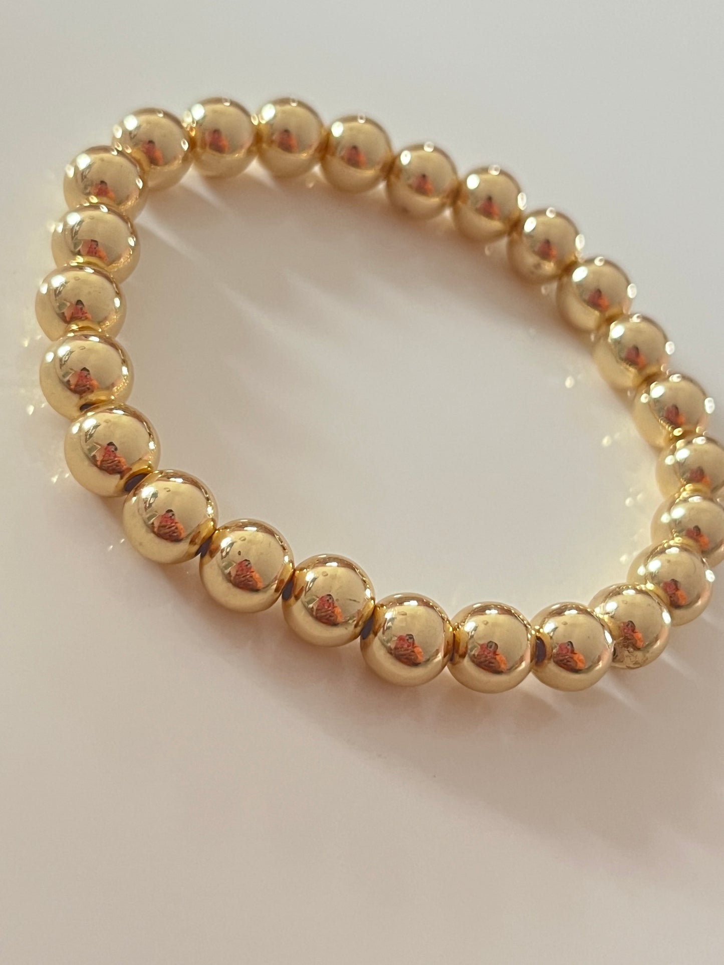 Gold beaded bracelet