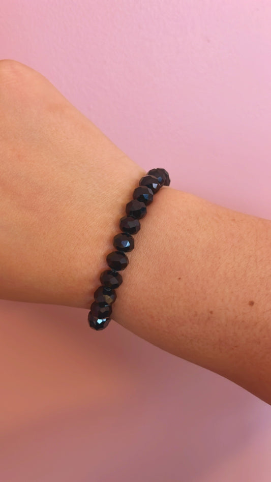 Midnight blue heart bracelet