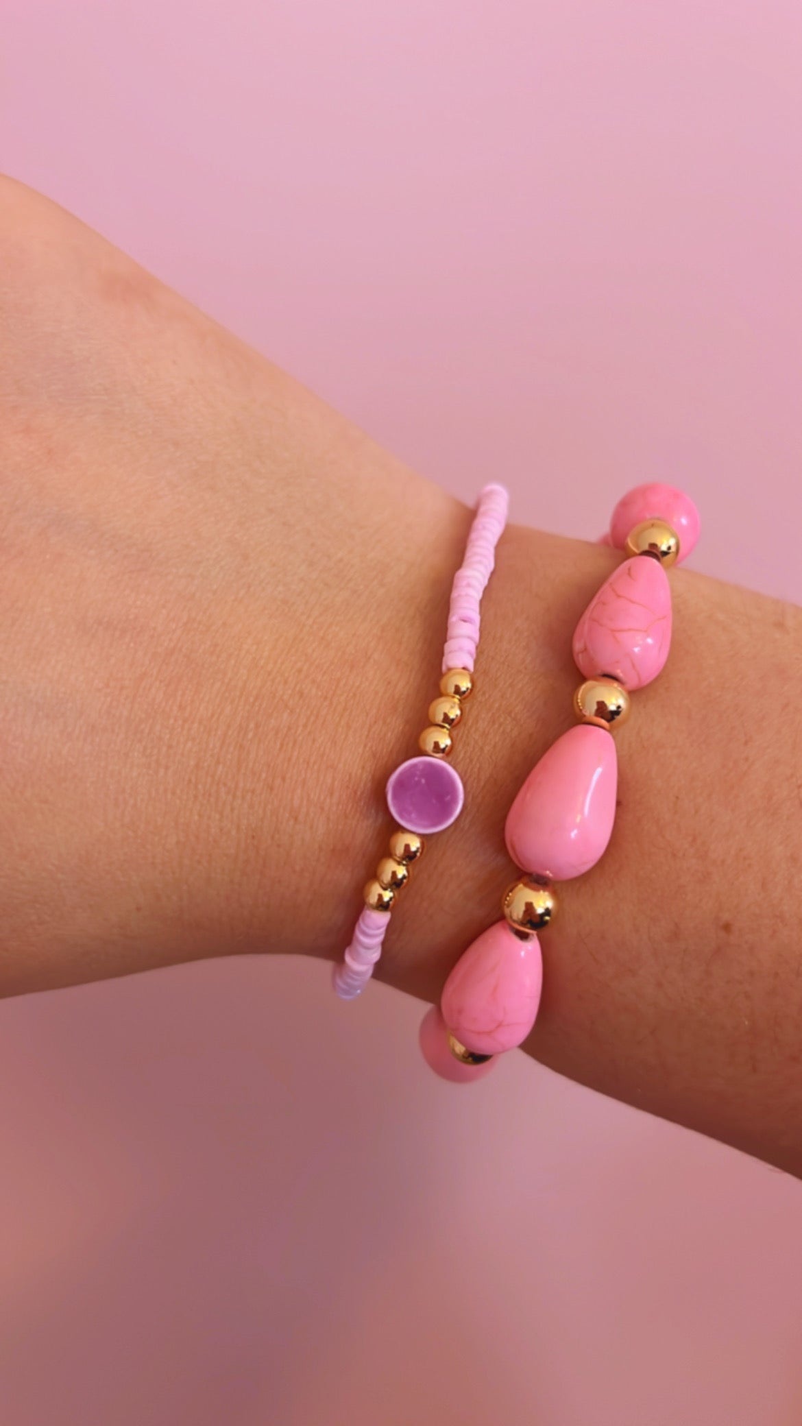 Lilac coral bracelet