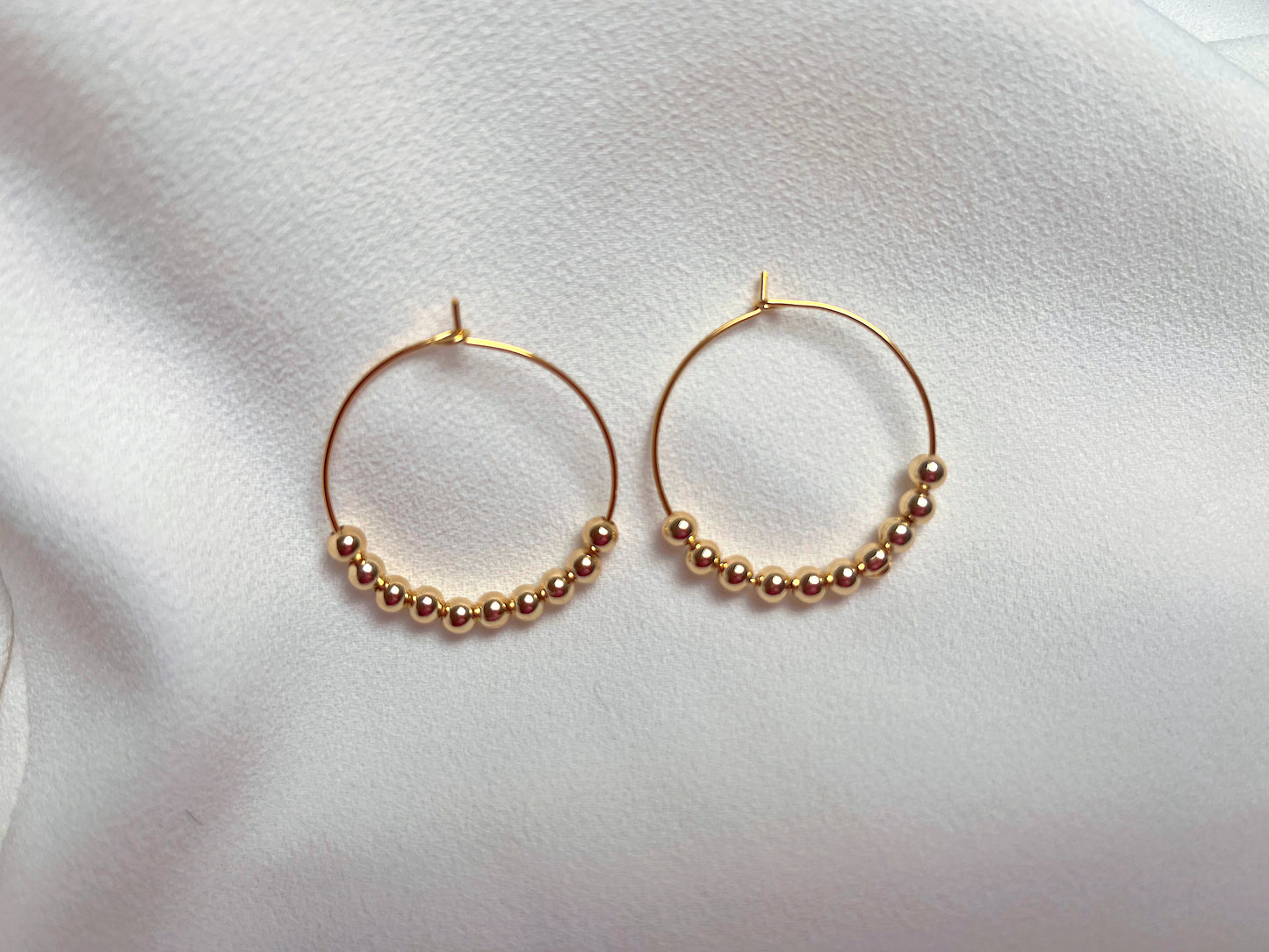 Gold Bauble earrings (small)