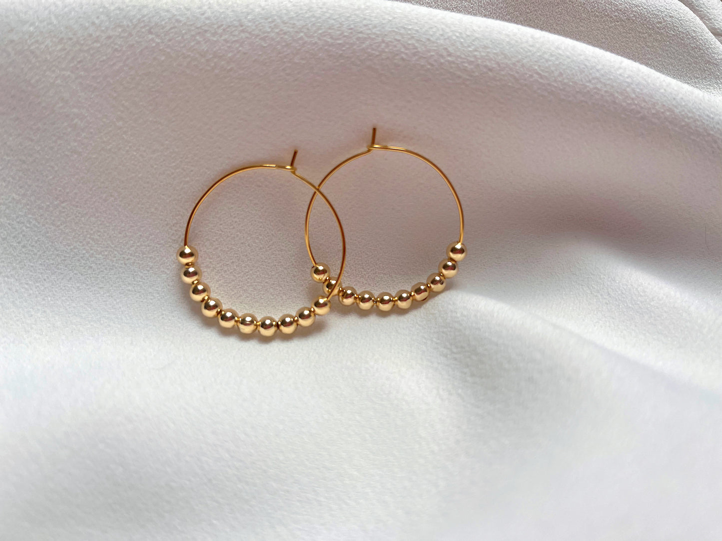 Gold Bauble earrings (small)