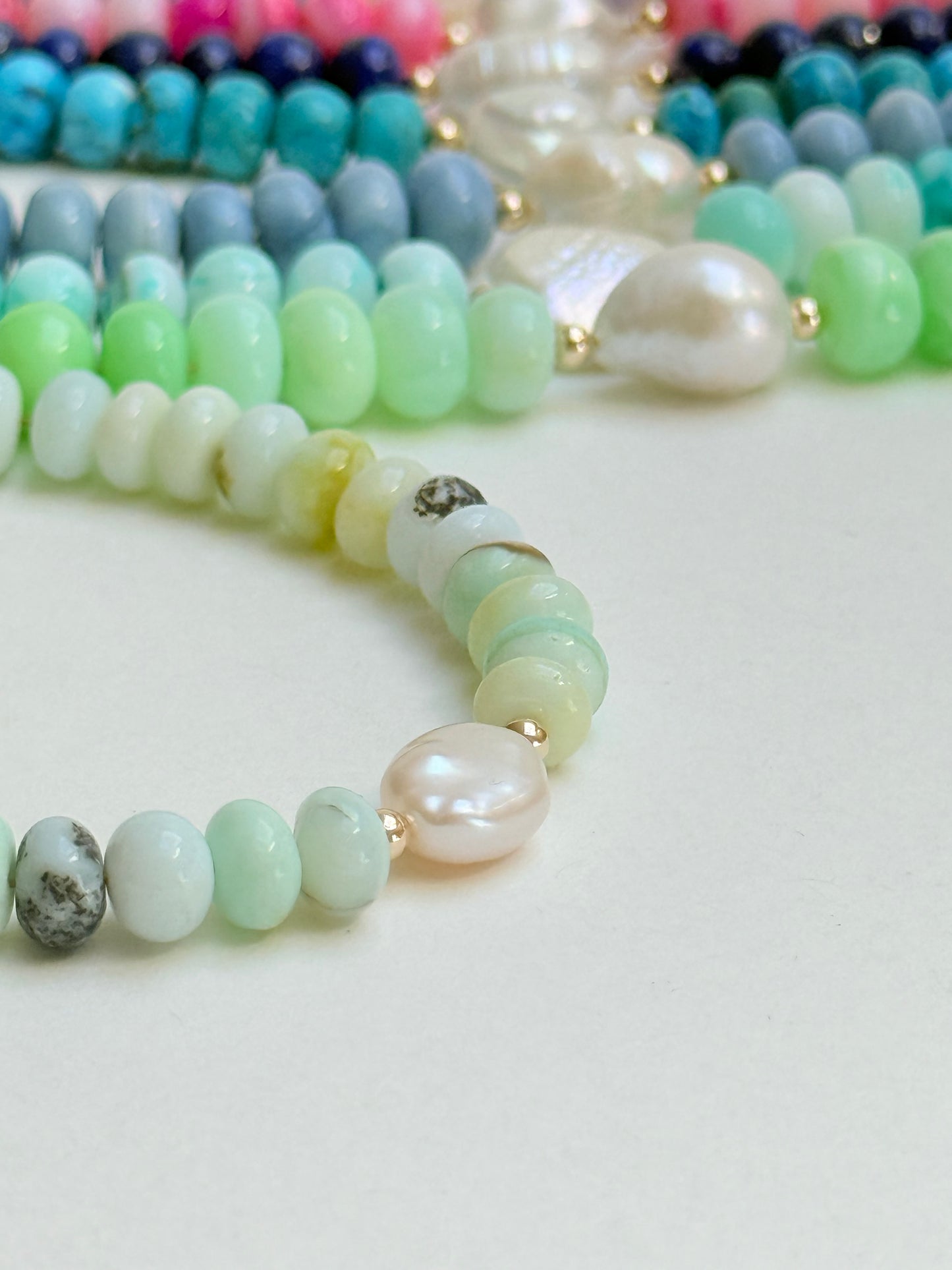 Rainbow Opal Pearl bracelets