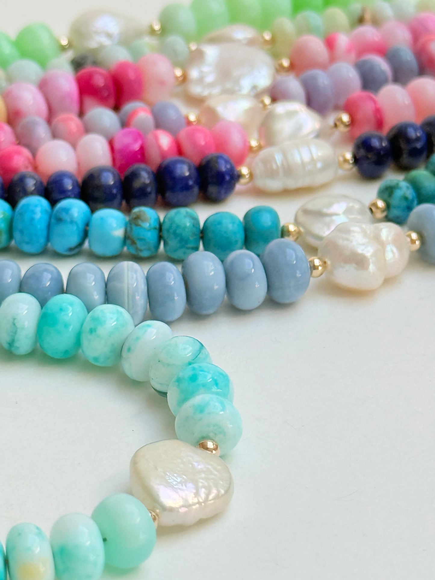 Rainbow Opal Pearl bracelets