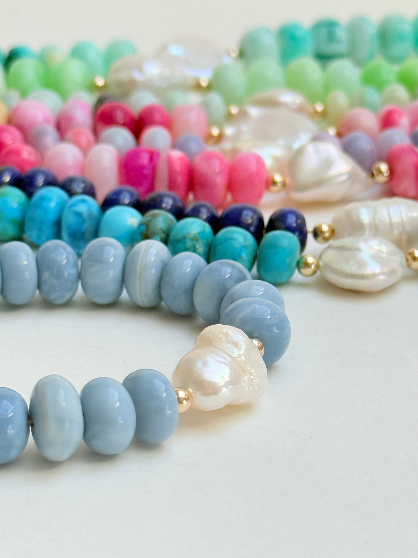 Rainbow Opal Pearl bracelets