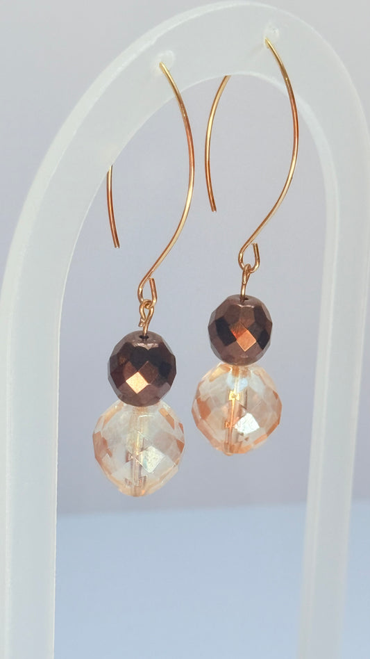 Bronze Marquise earrings