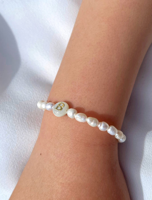 Freshwater pearl communion bracelet