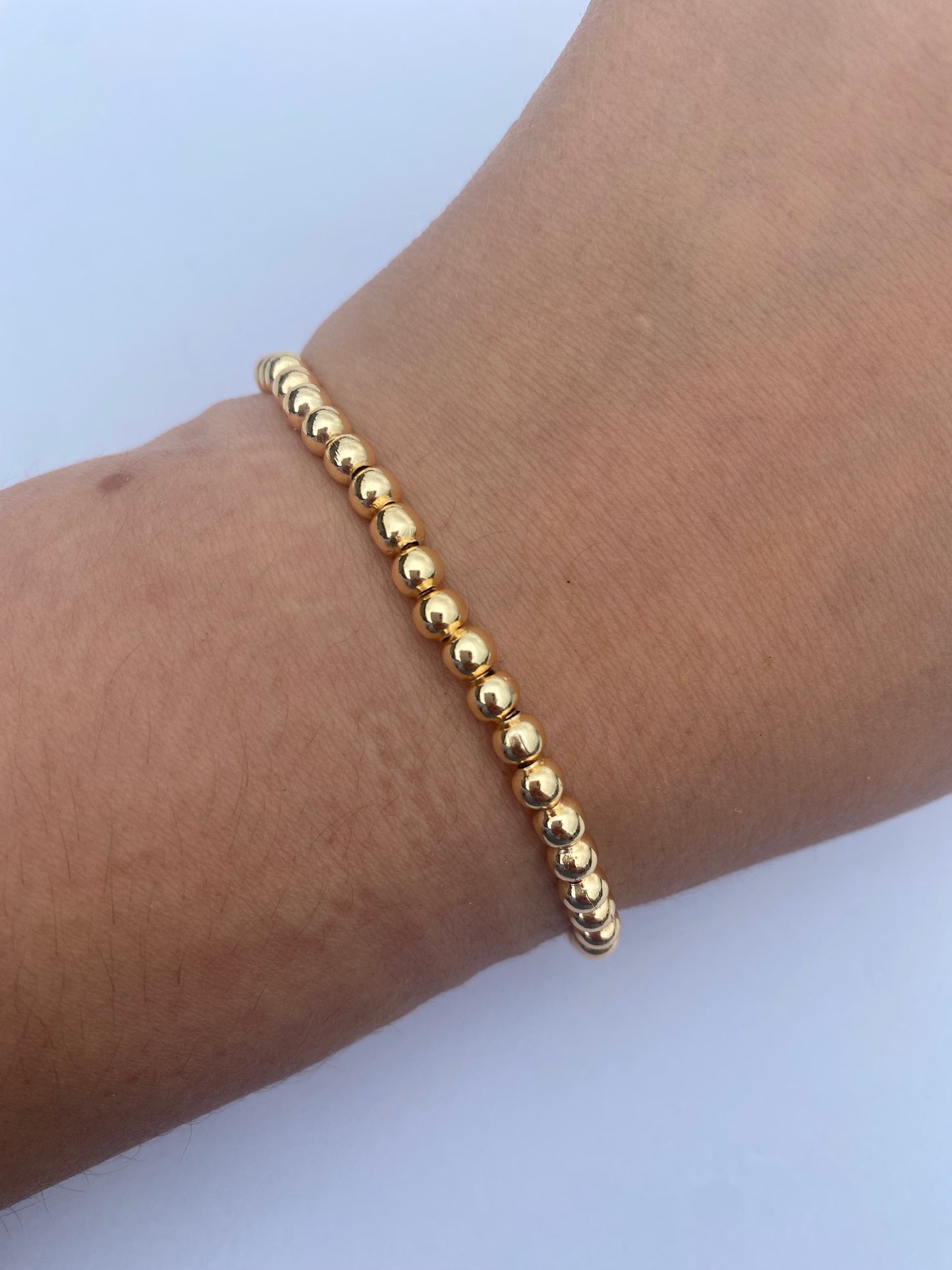 Gold beaded bracelet