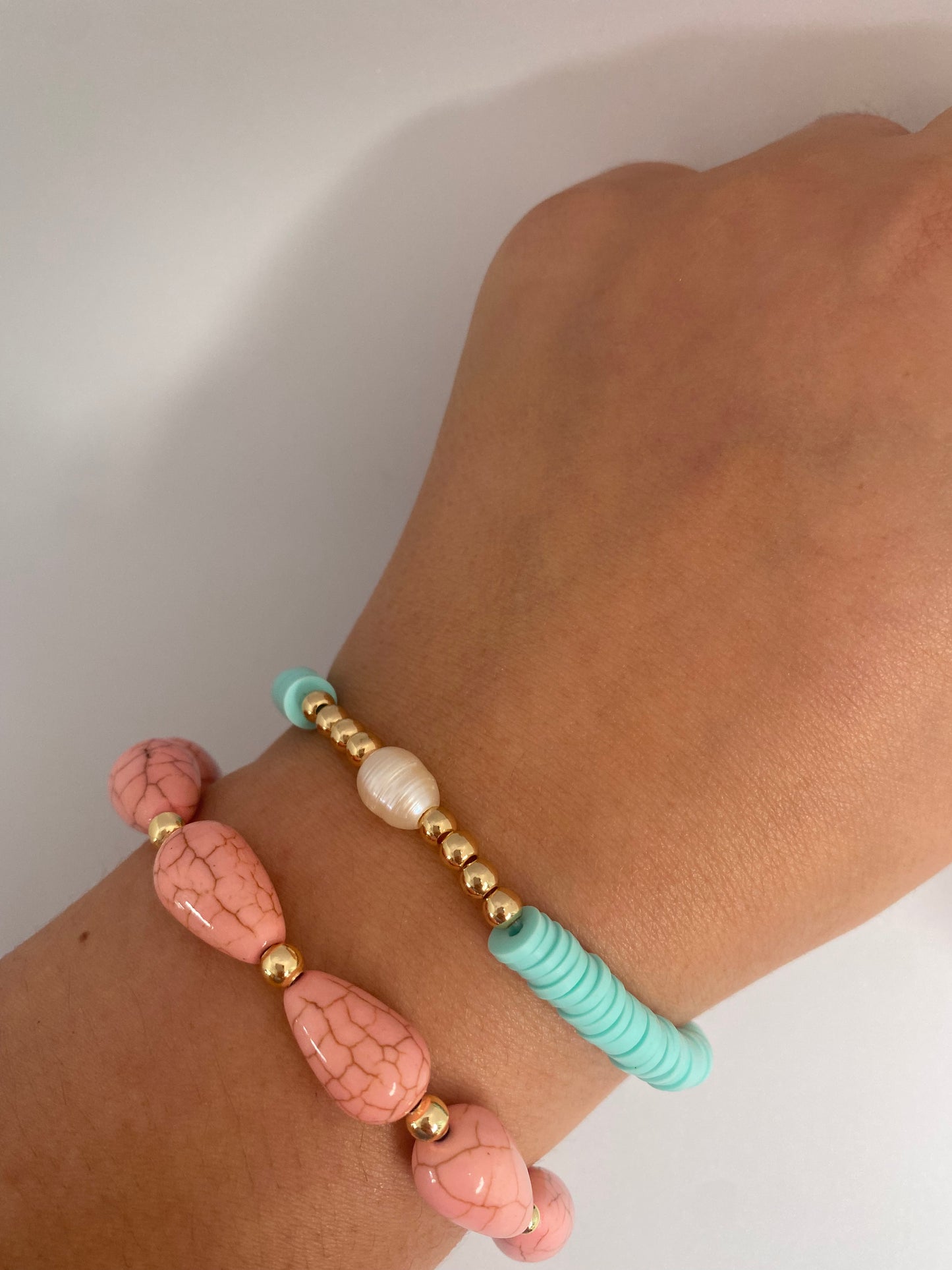 Ceramic coloured bracelet