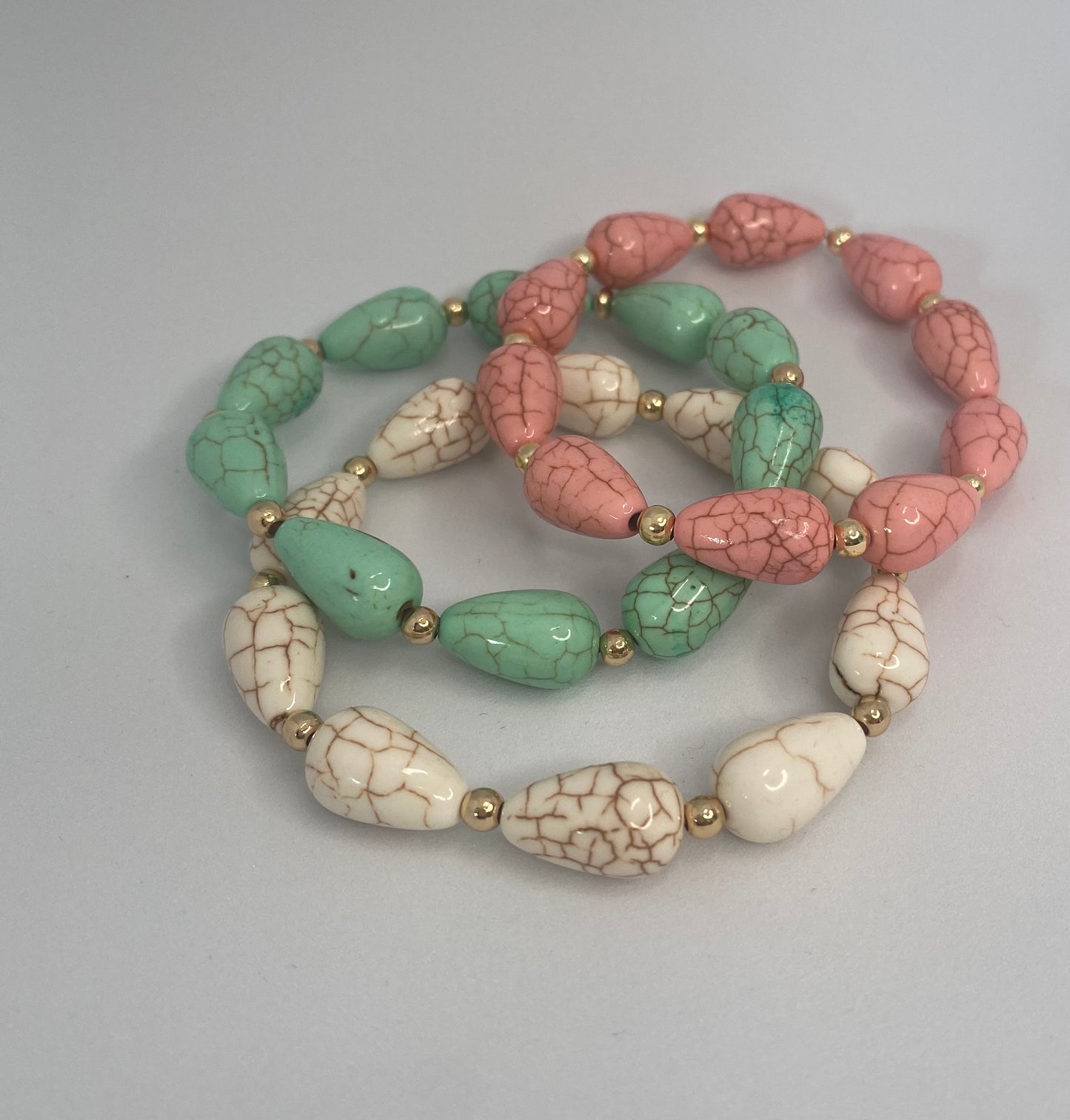 Ceramic coloured bracelet